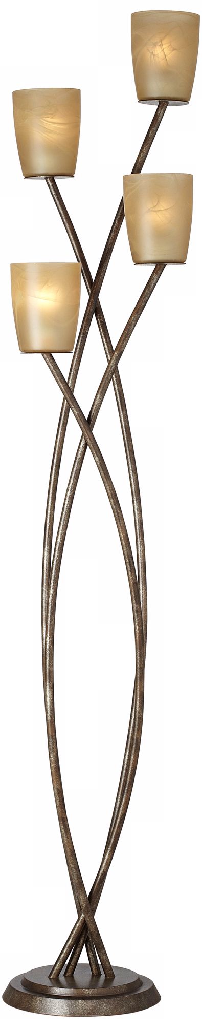 Kathy Ireland Metro Plaza 69" High Copper Bronze Floor Lamp Y3674