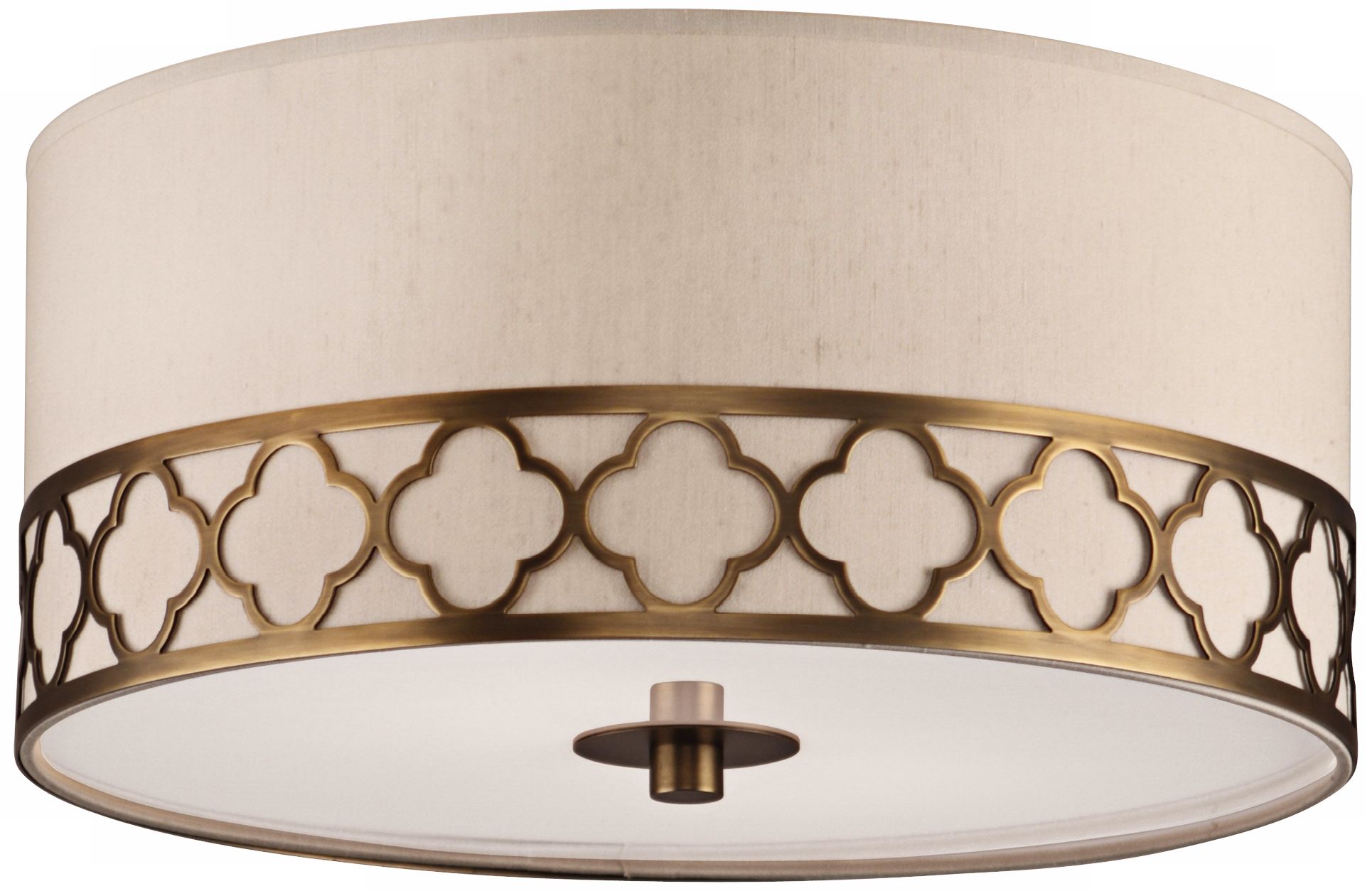 Robert Abbey Addison 17 1/2" Wide Brass Round Ceiling Light Y9117