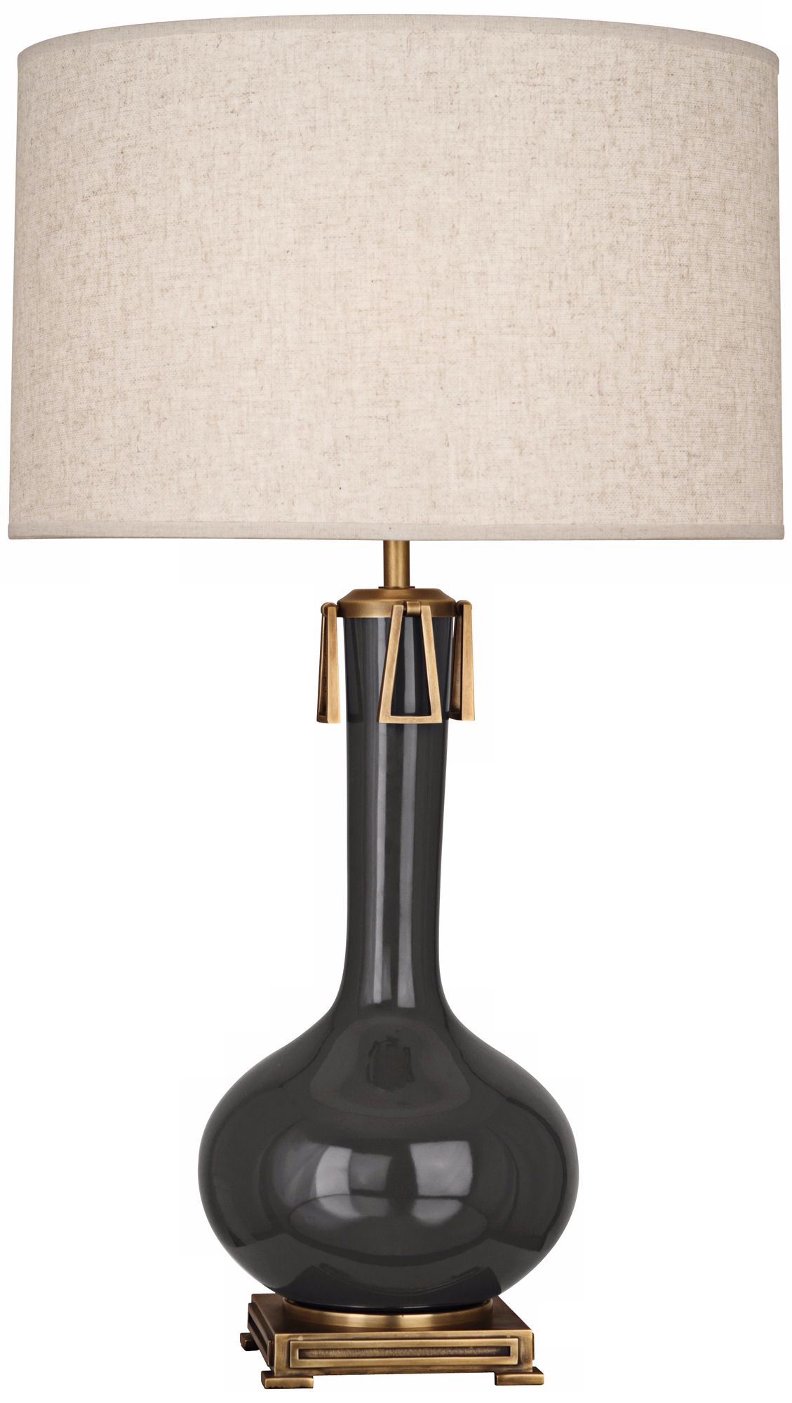 Robert Abbey Athena Ash Glazed Ceramic Table Lamp Y9778 Lamps Plus