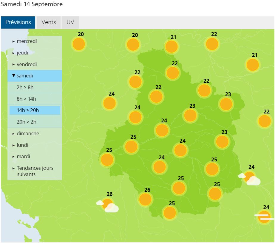 Centre Presse Météo retour de l'été en fin de semaine, jusqu'à 30