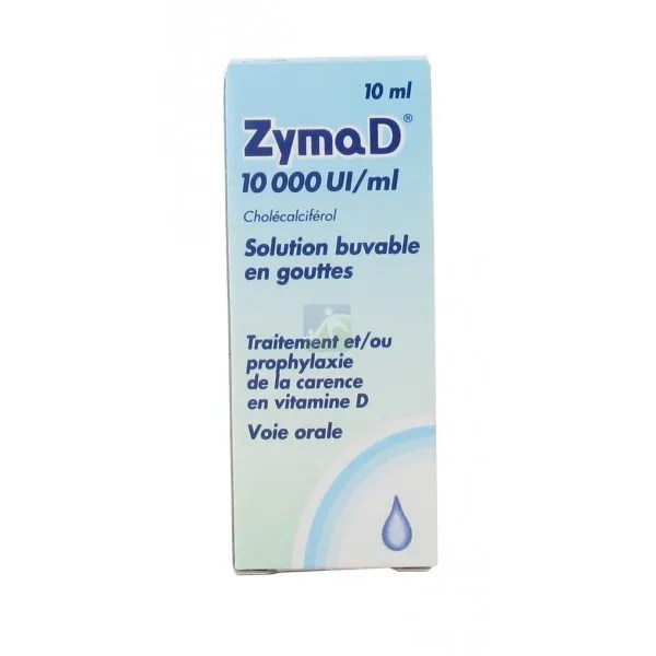 ZymaD 10 000 UI Notice Traitement Carence Vitamine D Achat