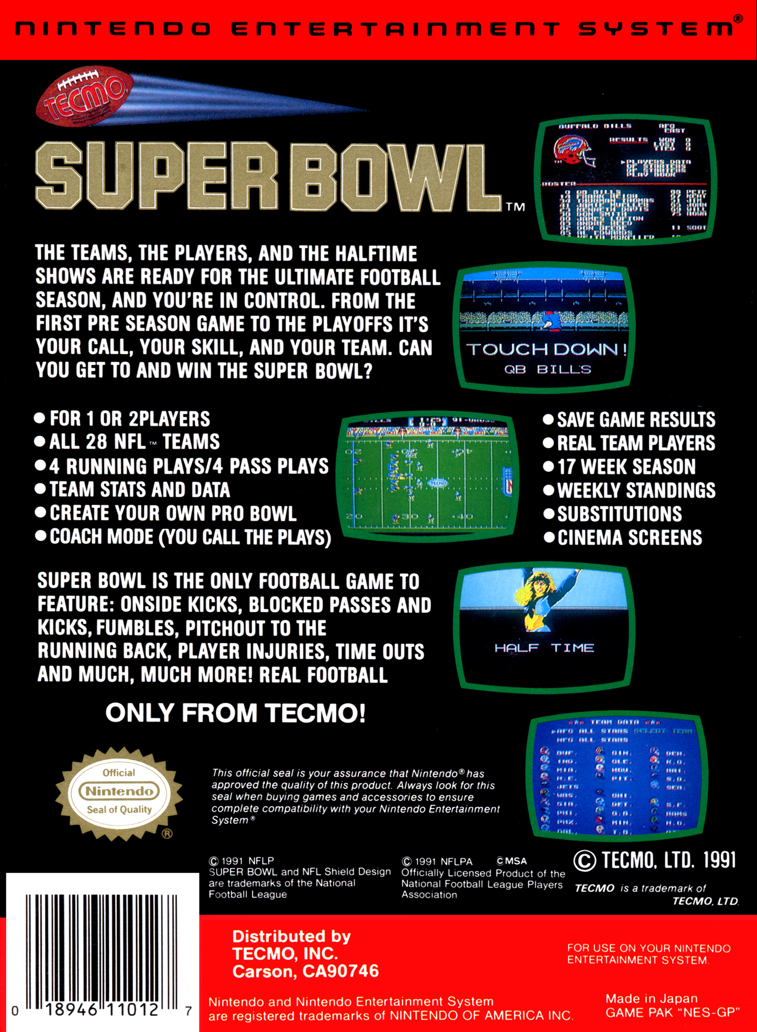 Tecmo Super Bowl Details LaunchBox Games Database
