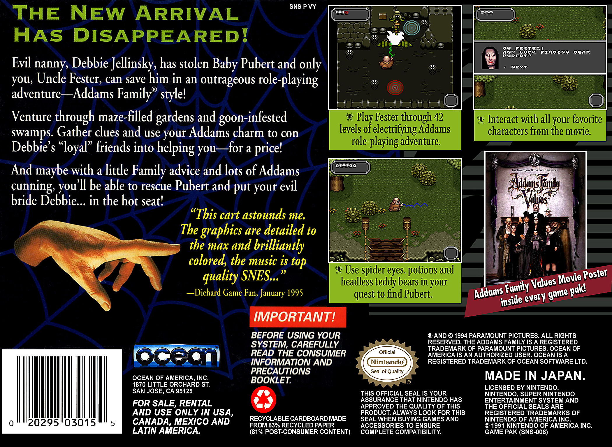 Addams Family Values Details LaunchBox Games Database