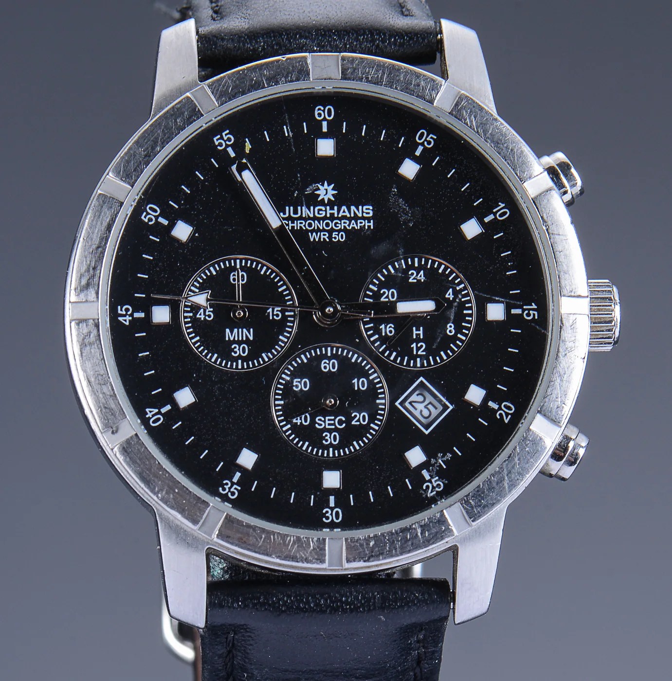 Junghans Chronograph WR 50, herrearmbåndsur