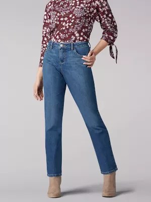 Women’s Instantly Slims Relaxed Fit Straight Leg Jean Classic Fit (Petite)