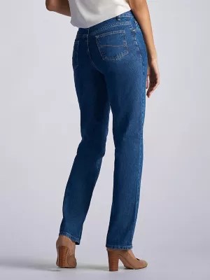 Women’s 100 Cotton Relaxed Fit Straight Leg Jean (Petite)