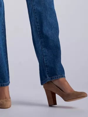 Women’s 100 Cotton Relaxed Fit Straight Leg Jean (Petite)
