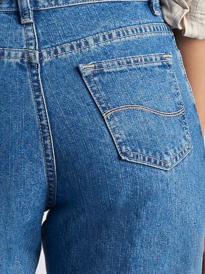 Women’s 100 Cotton Relaxed Fit Straight Leg Jean (Petite)