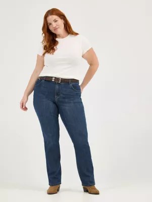 Women’s Stretch Relaxed Fit Straight Leg Jean (Plus)