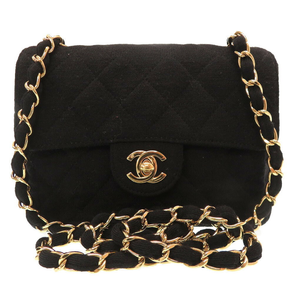 Chanel Black Shoulder Bag With Gold Chain bmpspatula