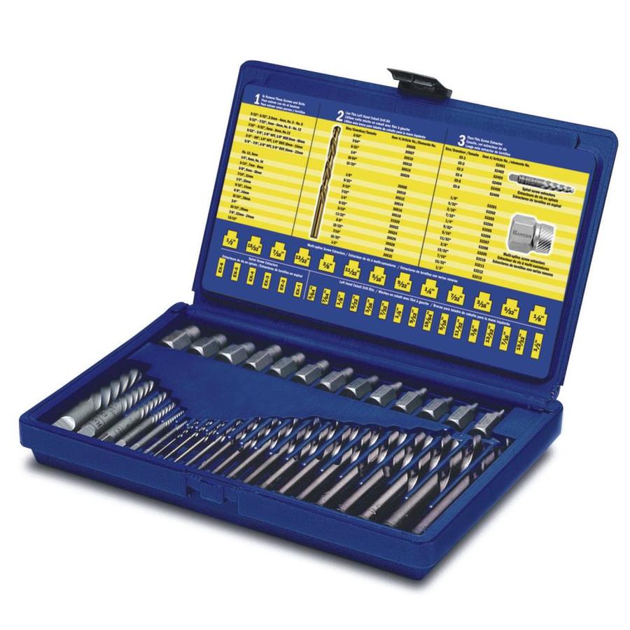 Shop IRWIN Irwin Hanson 35Pc Extractor and Drill Bit Set at
