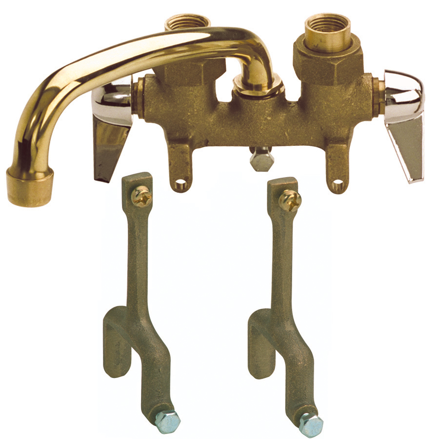 Shop Mueller Streamline Traditions Rough Brass 2Handle Utility Sink