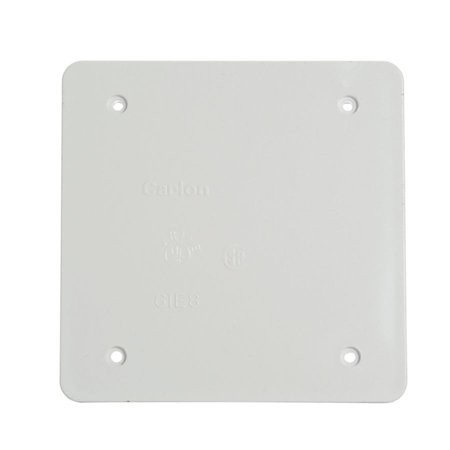 Shop CARLON 2Gang Square Plastic Electrical Box Cover at