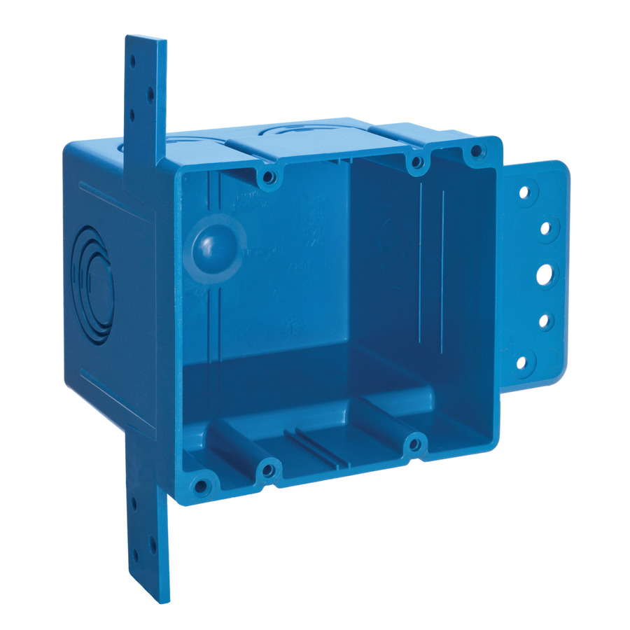 Shop CARLON 38cu in 2Gang Plastic Square Wall Electrical Box at