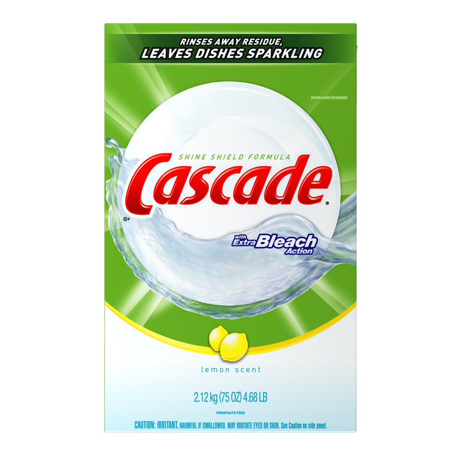 Shop Cascade Bleach 75oz Lemon Dishwasher Detergent at