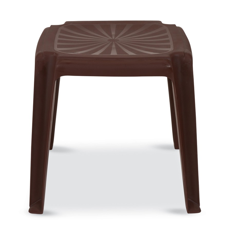 Shop US Leisure 16in x 16in Cappuccino Resin Square Patio End Table