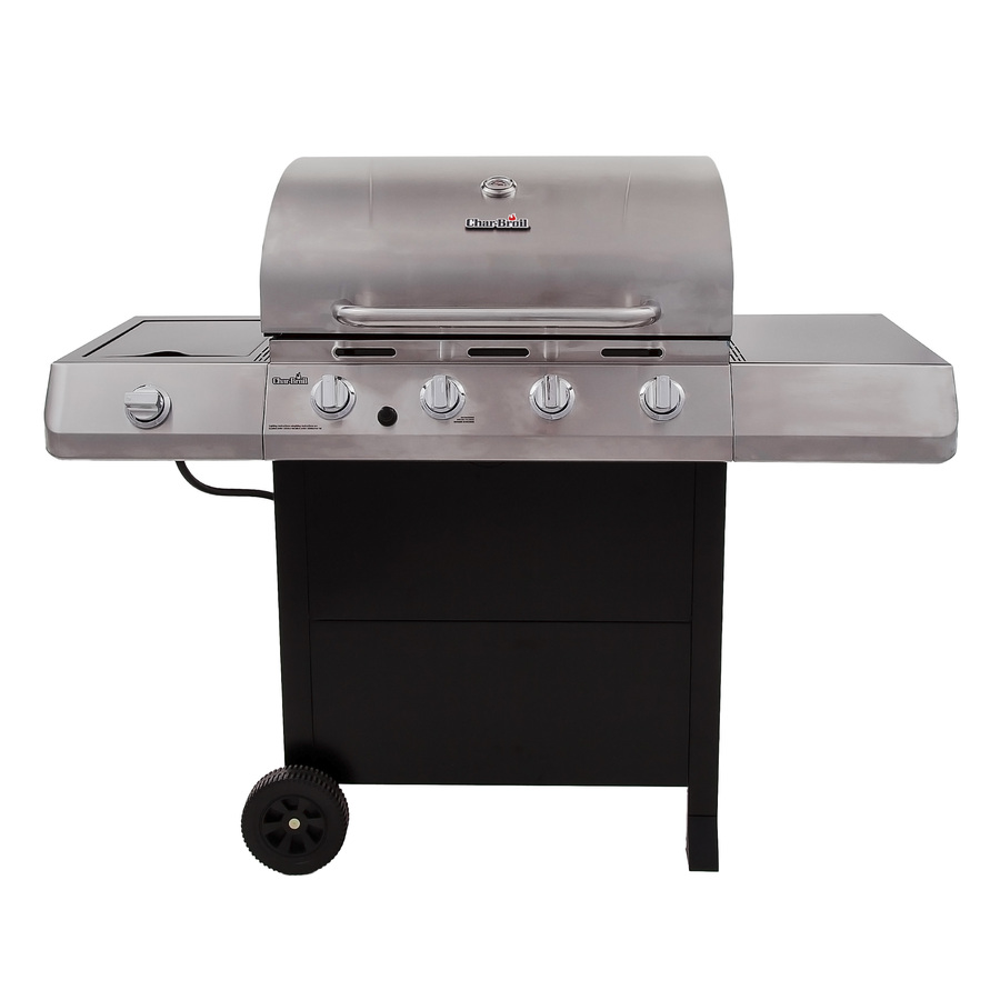 Shop CharBroil Black/Stainless 4Burner (40,000BTU) Liquid Propane