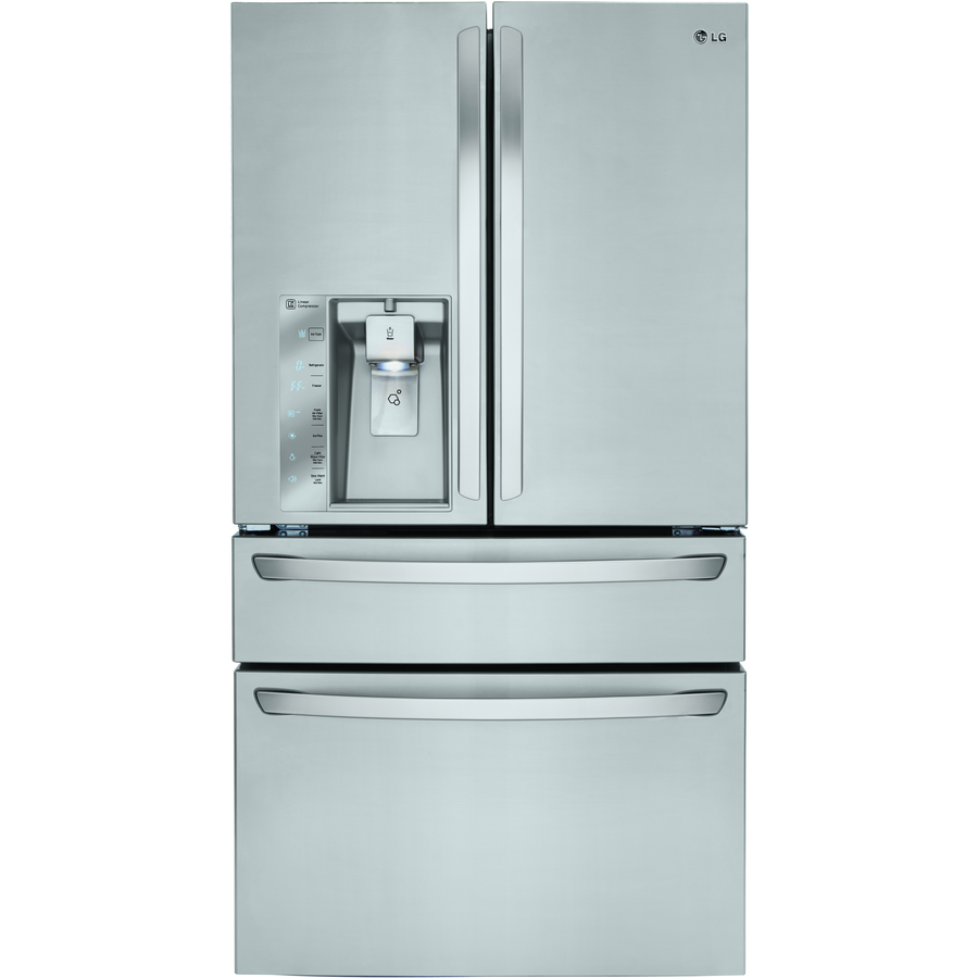 Shop LG 22.7cu ft CounterDepth French Door Refrigerator with Single