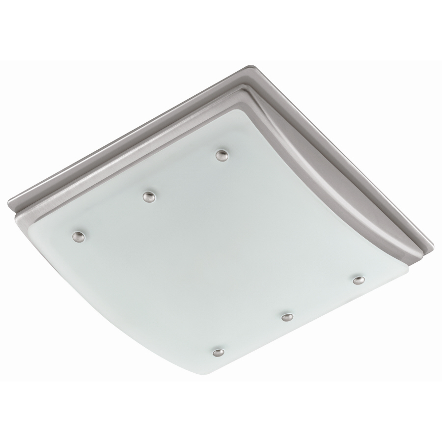 Shop Harbor Breeze 2Sone 100CFM Nickel Bathroom Fan with Light at