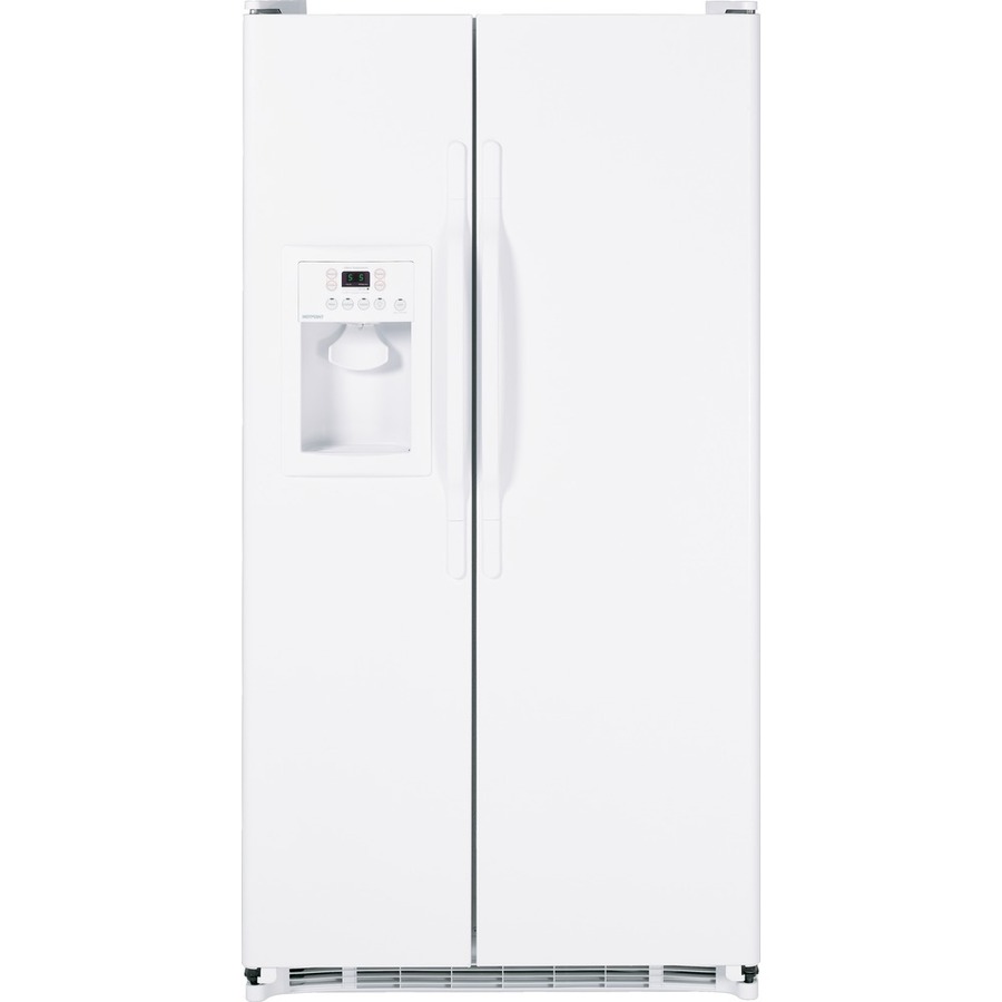 Shop Hotpoint 25 cu ft SideBySide Refrigerator (White) ENERGY STAR at