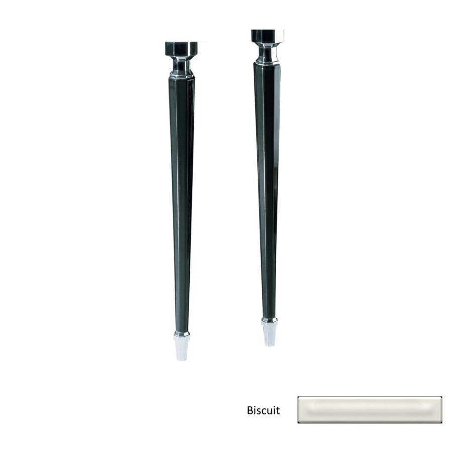 Shop KOHLER Biscuit Polished Chrome Trim Octagonal Fireclay Metal Table