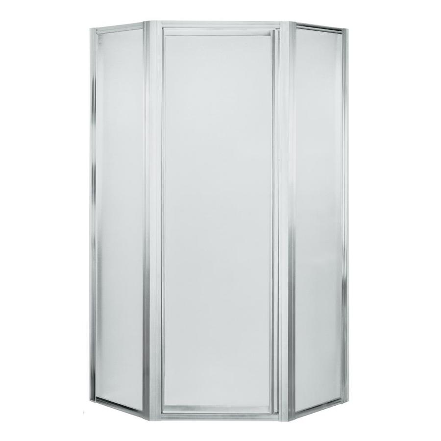 Neo Angle Shower Doors Lowes Shop Sterling Silver NeoAngle Shower Door at