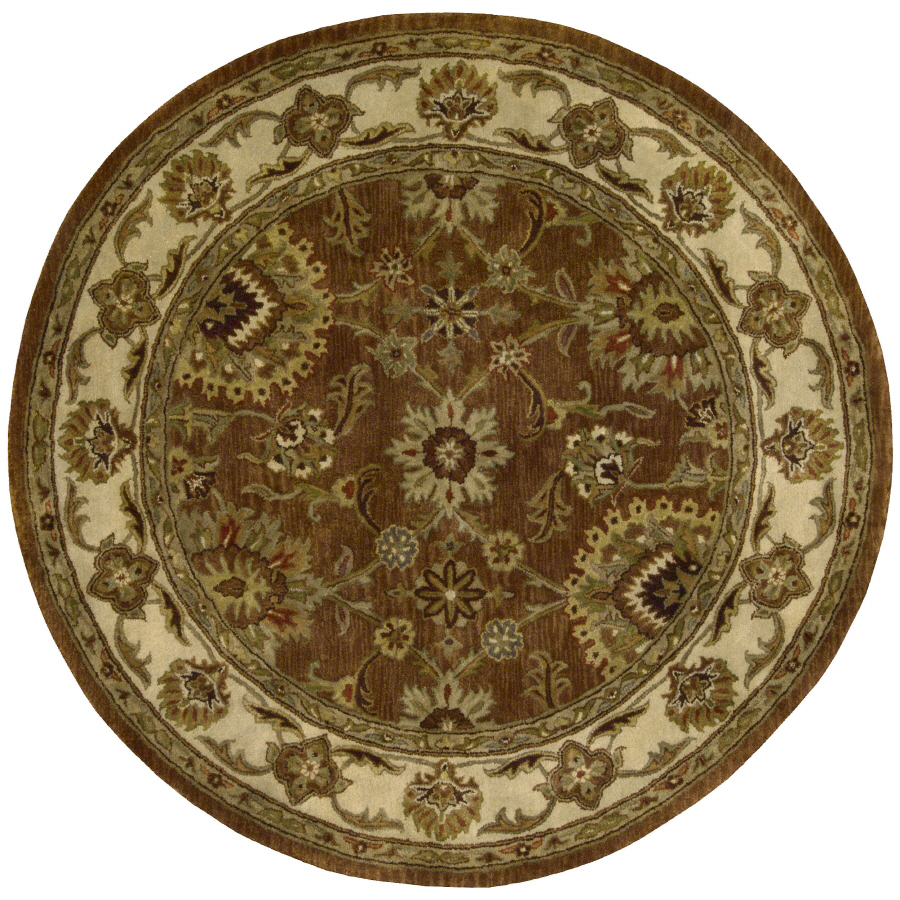 Shop Nourison Rounds Round Red Tufted Area Rug at Lowes.com (900 x 900 Pixel)