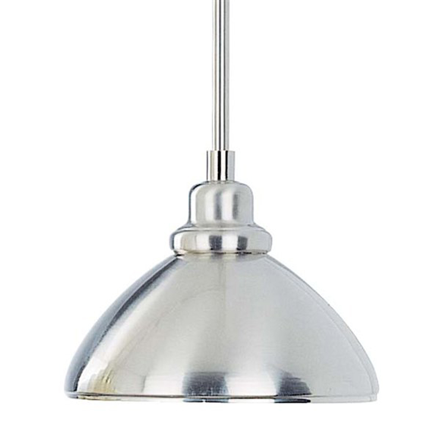 Shop Volume International 8.25in W Brushed Nickel Mini Pendant Light