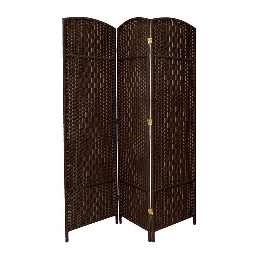 Shop Oriental Furniture Room Dividers 3Panel Dark Mocha