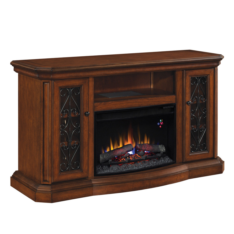 Shop allen + roth 60in W 4,600BTU Sable Wood and Metal Wall Mount