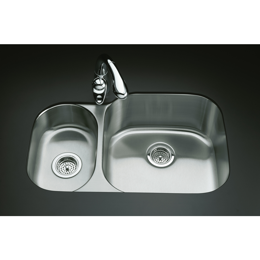 Shop KOHLER Undertone Stainless Steel DoubleBasin Undermount Kitchen