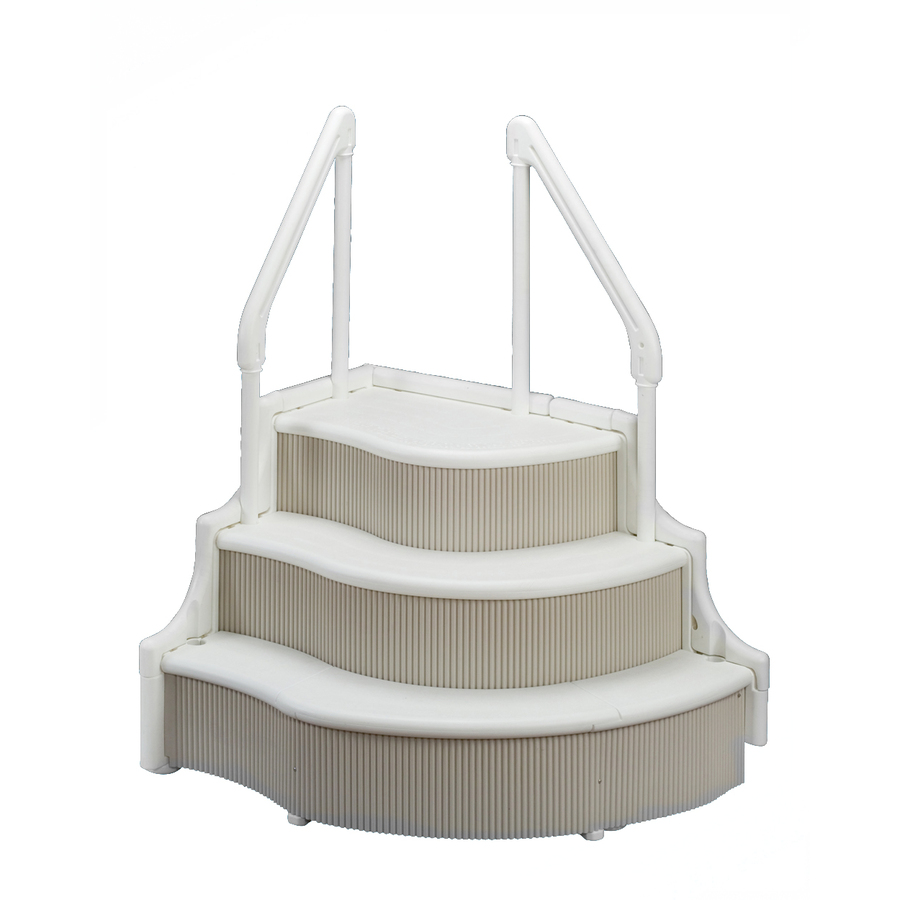 Shop Blue Wave Grand Entrance 48in Resin DropIn Pool Steps Hand Rail