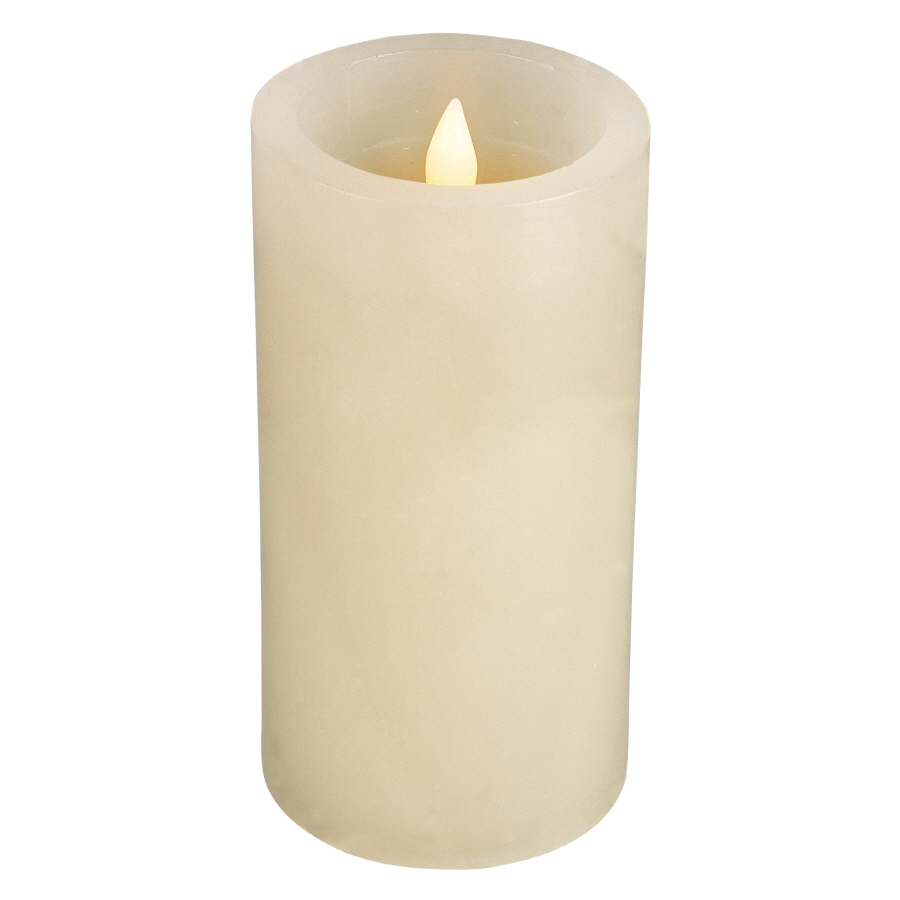 Shop 6in Cordless Indoor/Outdoor LED Single Electric Pillar Candle at