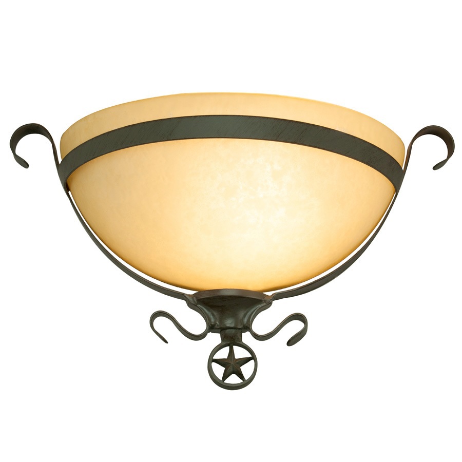 Shop Portfolio Texas Star 16in W 1Light Darkened Bronze Pocket