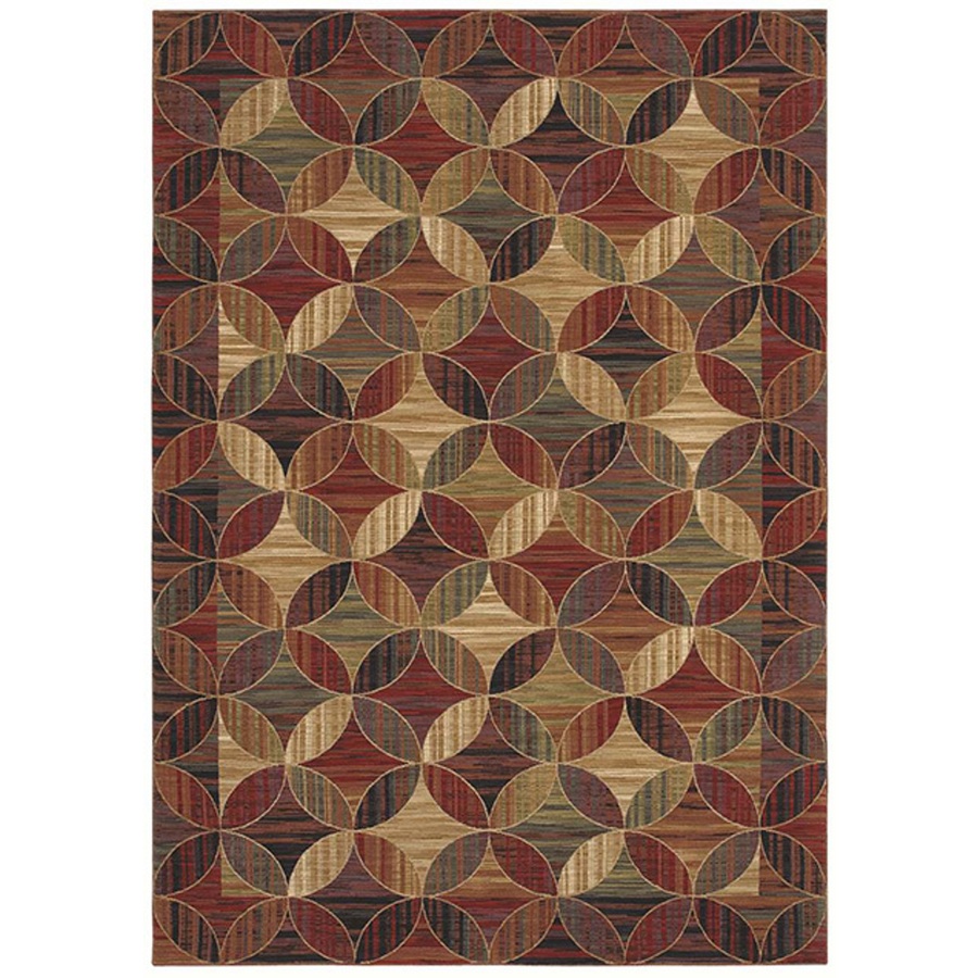 Bob Timberlake Rectangular Red Geometric Area Rug Quilters, Area rugs
