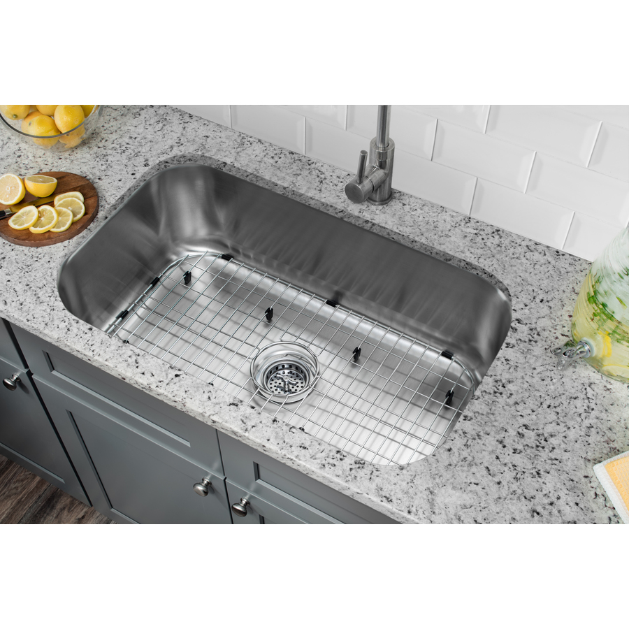 Shop Superior Sinks 18in x 30in Satin Brush Stainless Steel Single