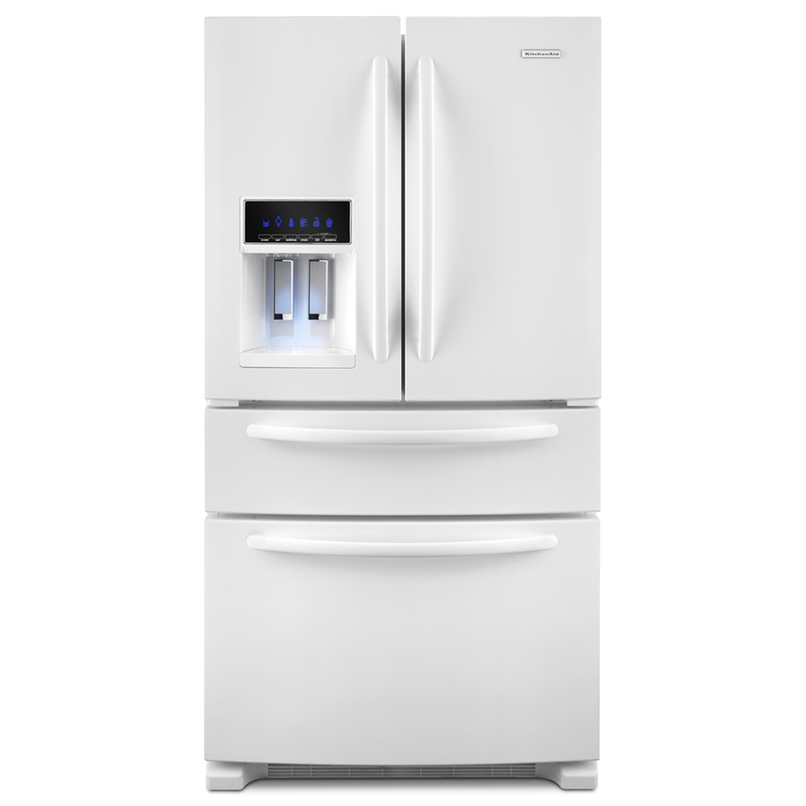 Shop KitchenAid 25cu ft 4Door French Door Refrigerator with Single