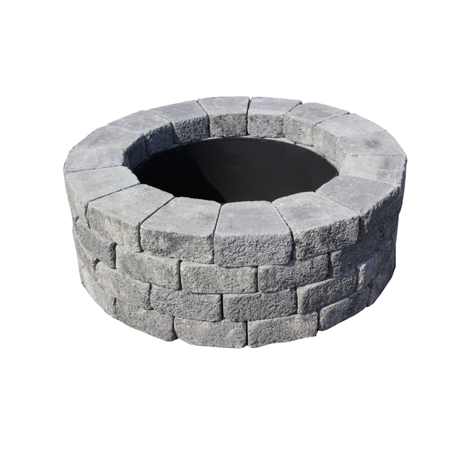Shop Nantucket Pavers Oxford Fire Pit Patio Block Project Kit at