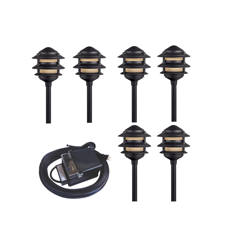 Shop Portfolio 6Light Black Low Voltage 12Watt (11W Equivalent