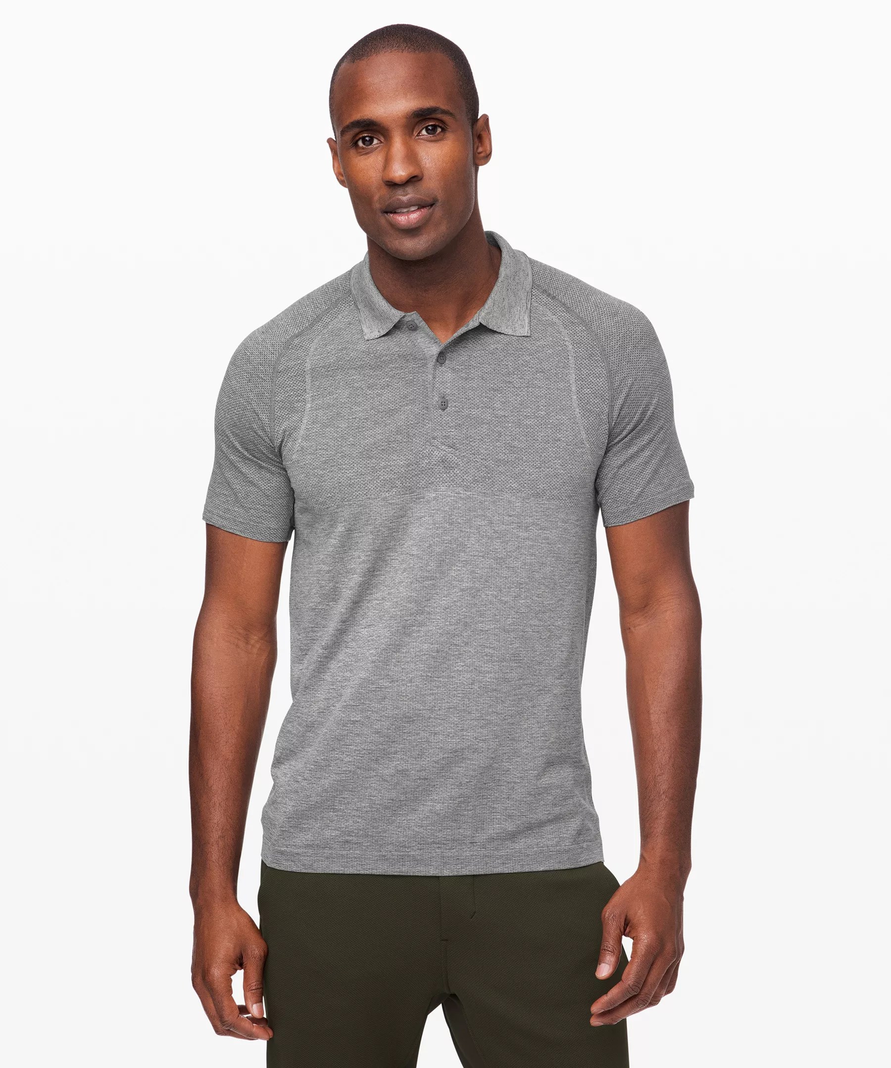 Lululemon Metal Vent Tech Polo 2.0 In Slate/white ModeSens