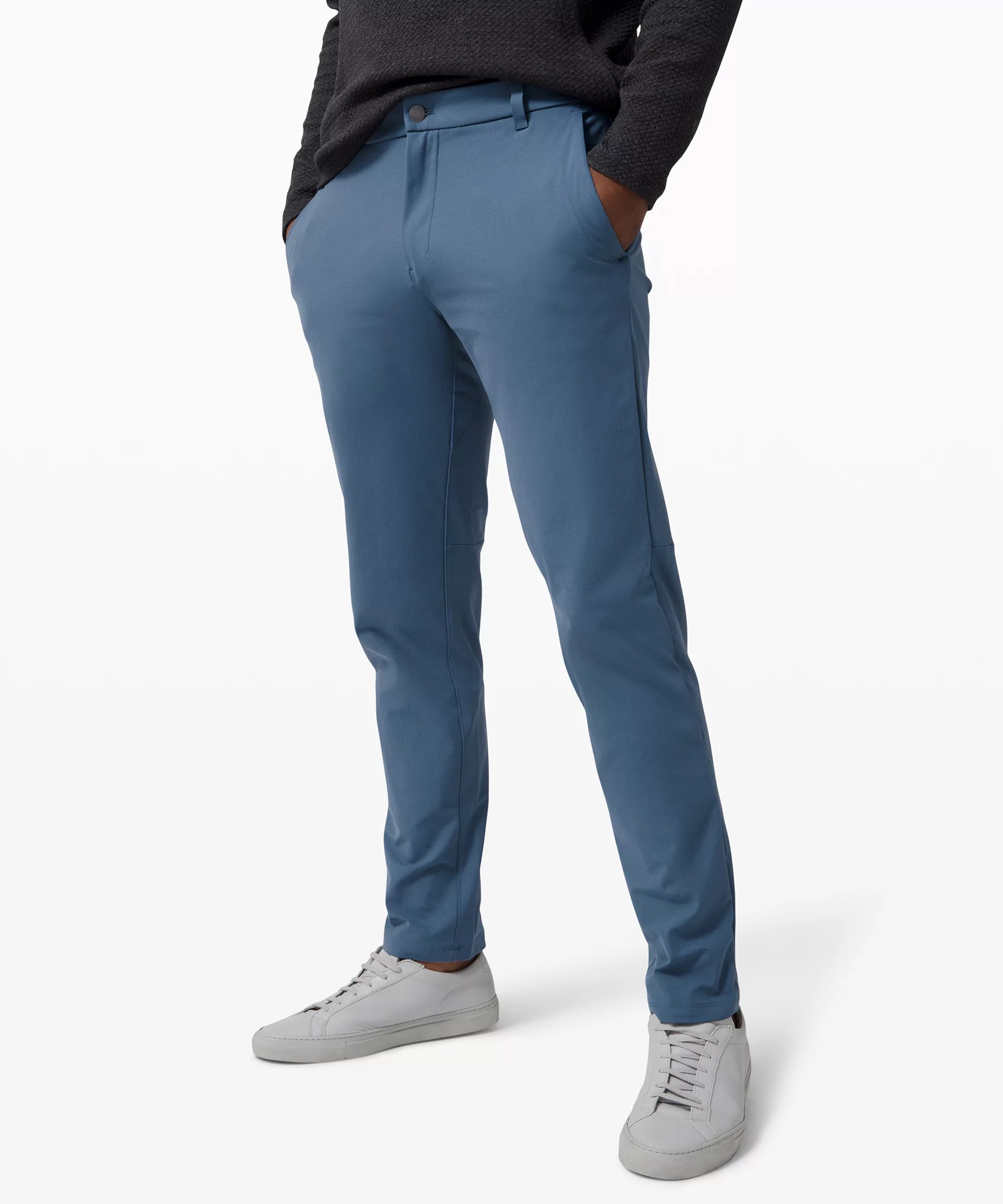 Lululemon Commission Classicfit Pants 37" Warpstreme In Iron Blue