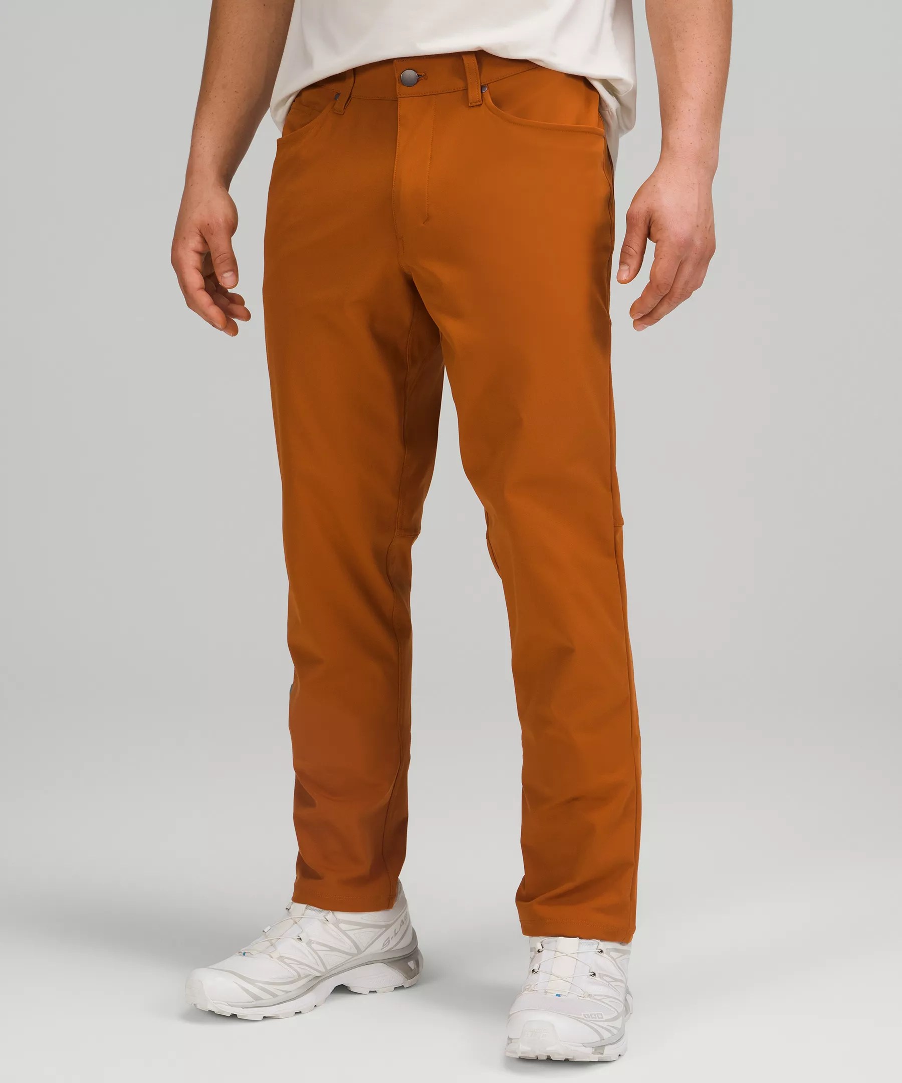 Lululemon Abc Classicfit Pants 32" Warpstreme In Butternut Brown