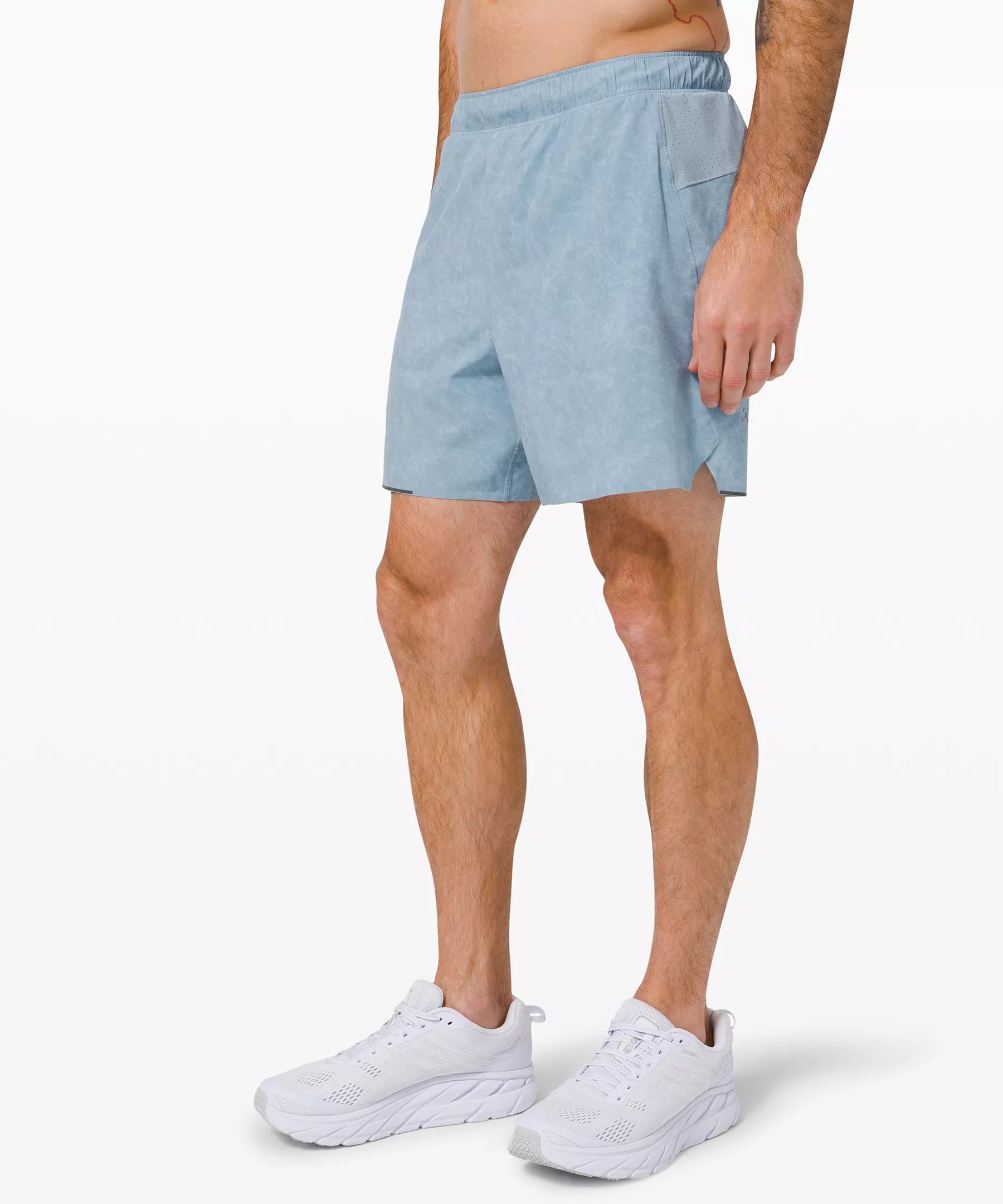 Lululemon Surge Lined Shorts 6" In Gravel Dust Chambray ModeSens