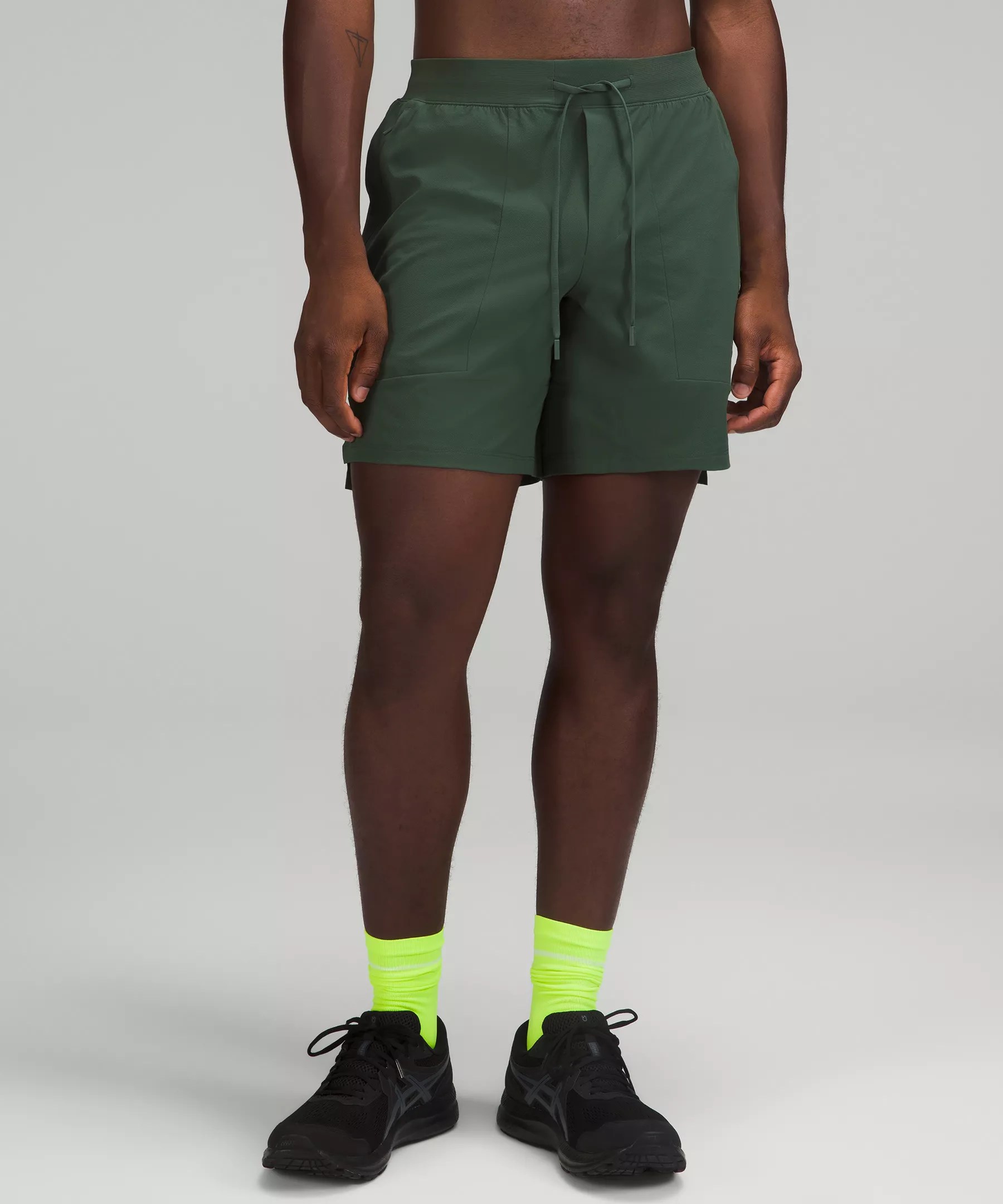 Lululemon License To Train Linerless Shorts 7" In Smoked Spruce ModeSens