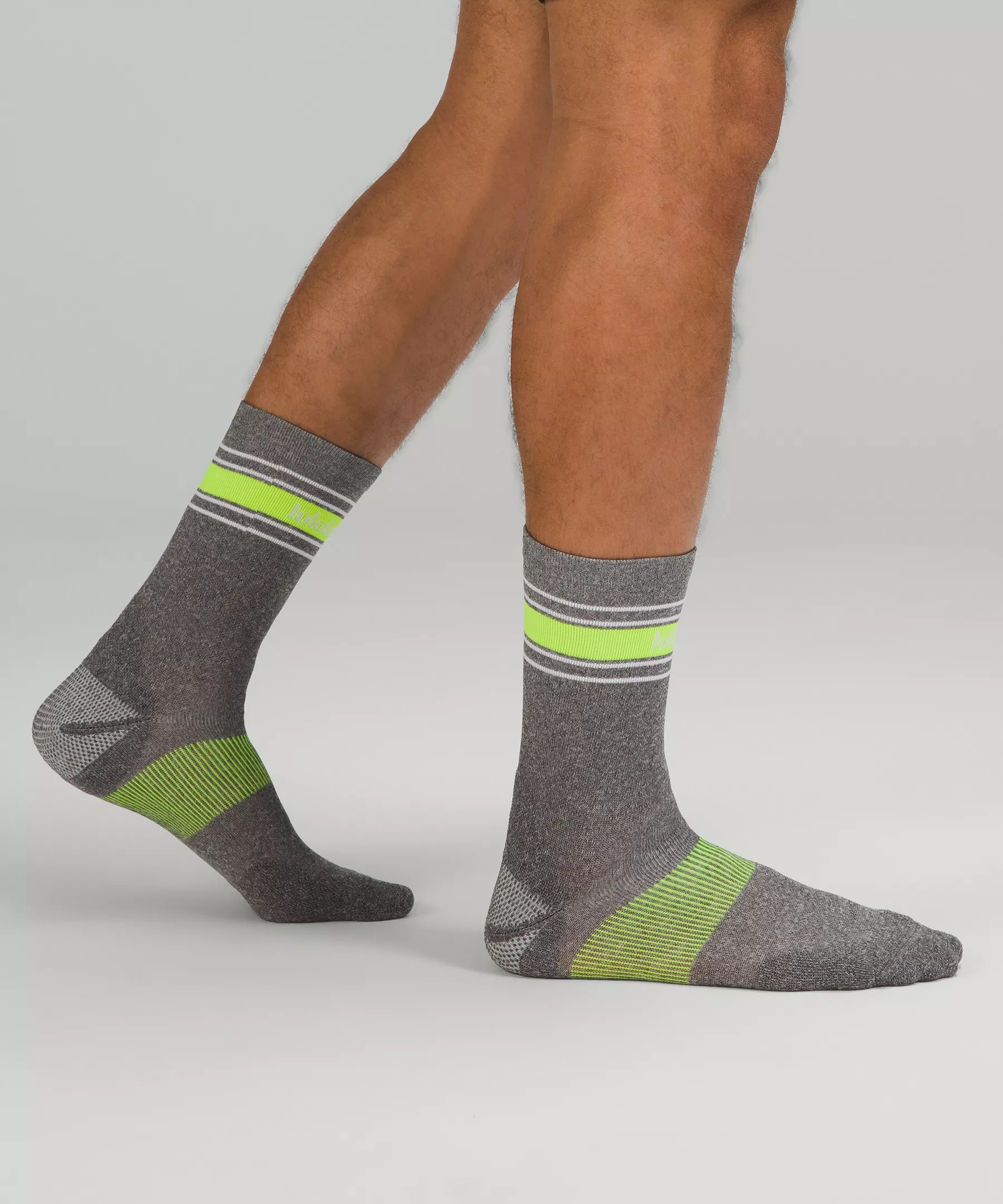 Lululemon Men's Power Stride Crew Socks 3 Pack Stripe ModeSens