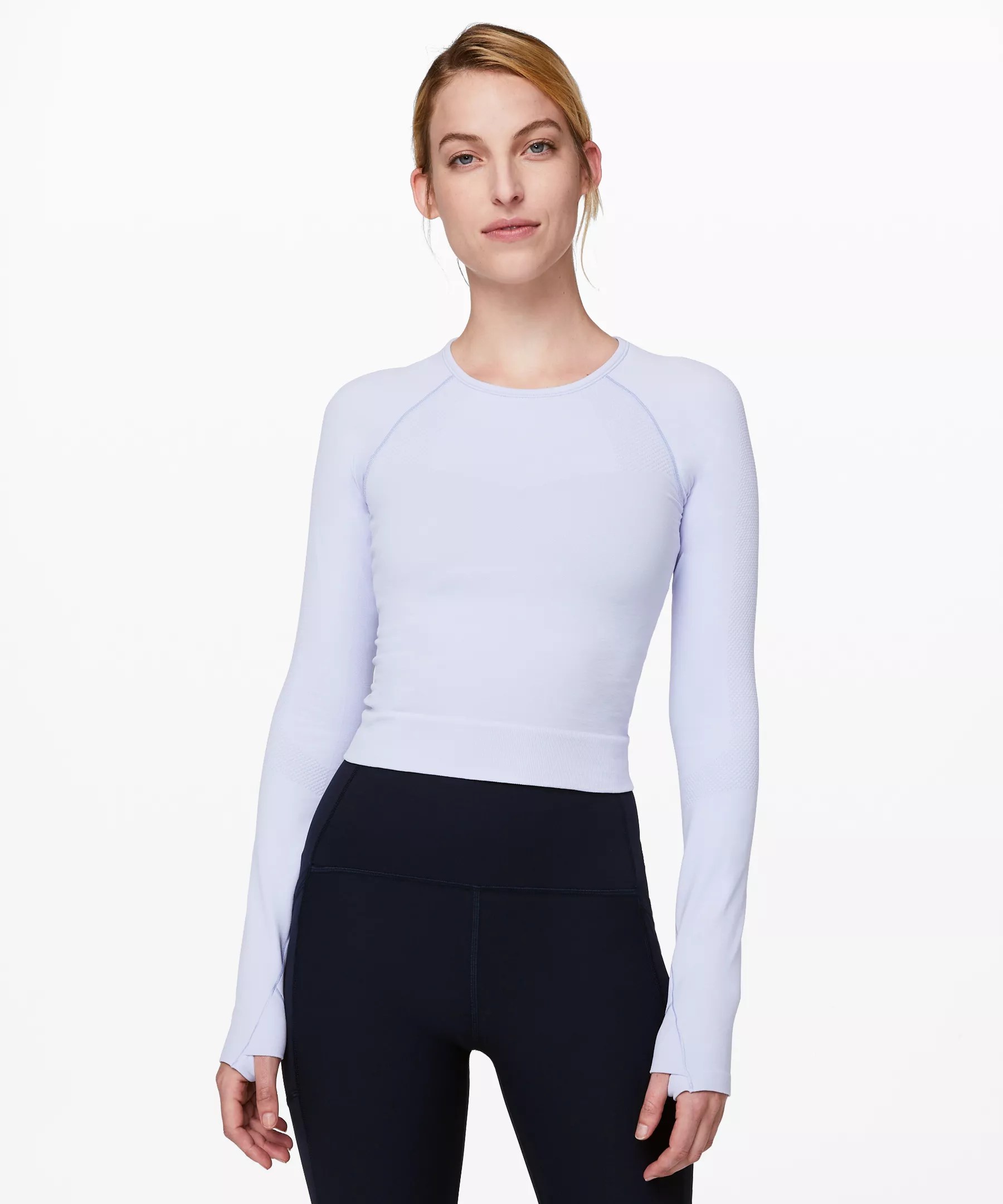 Lululemon For The Chill Of It Long Sleeve In Serene Blue ModeSens