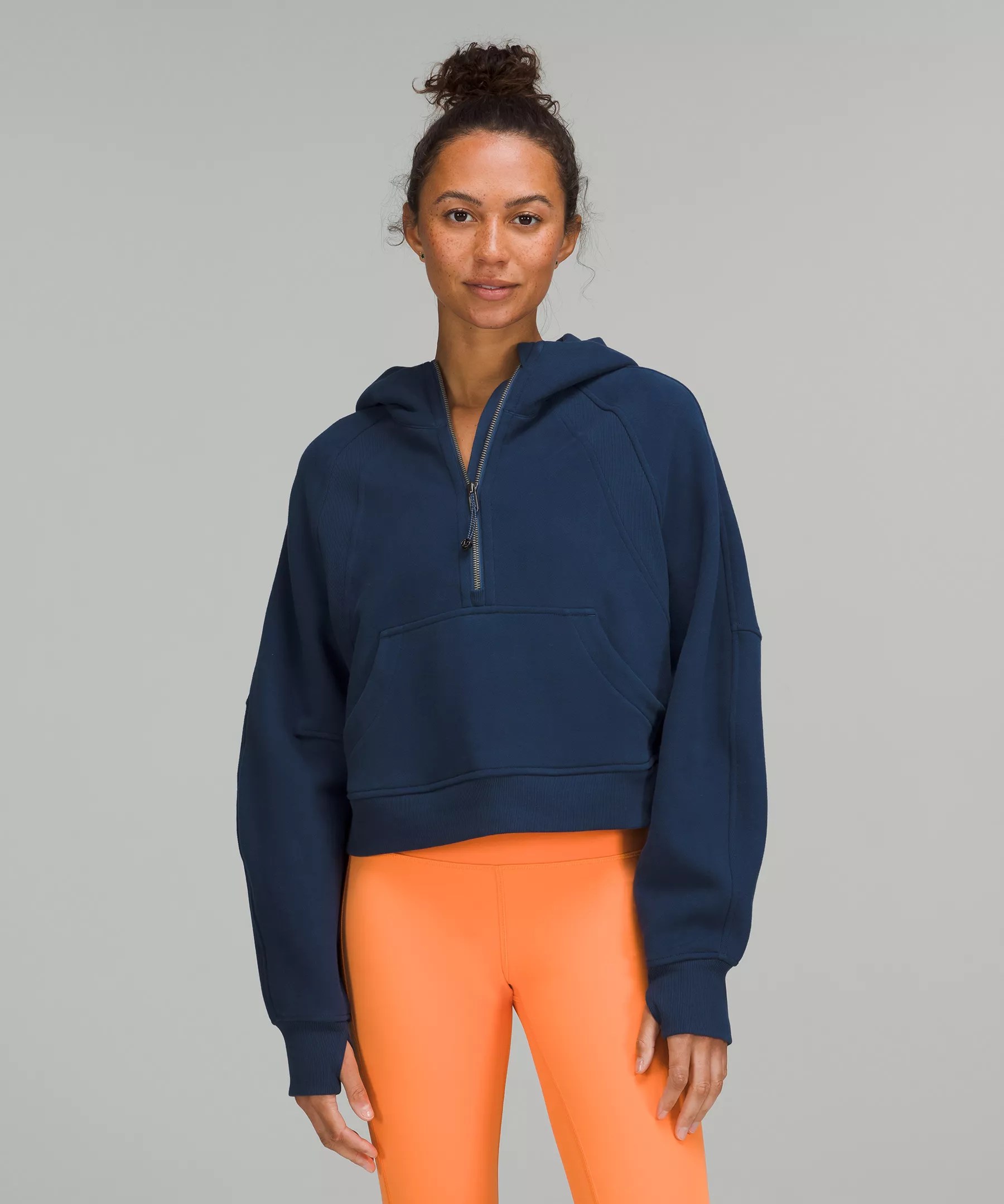 Lululemon Scuba Oversized Halfzip Hoodie In Poolside ModeSens