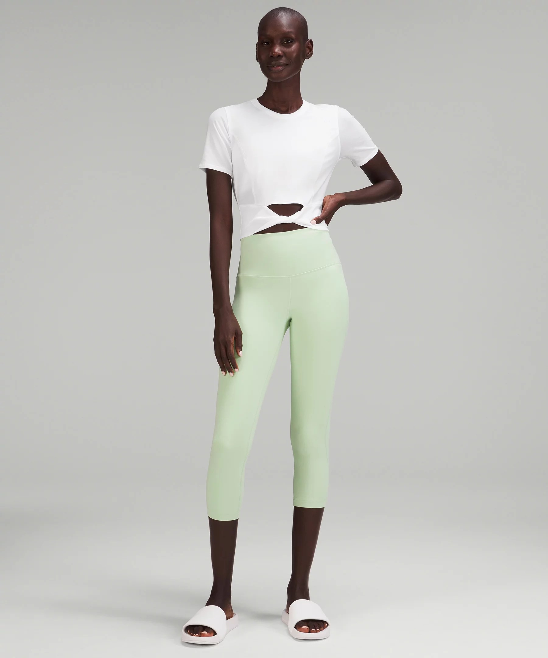 Cropped Cotton RibbedBand Tee lululemon Hong Kong SAR