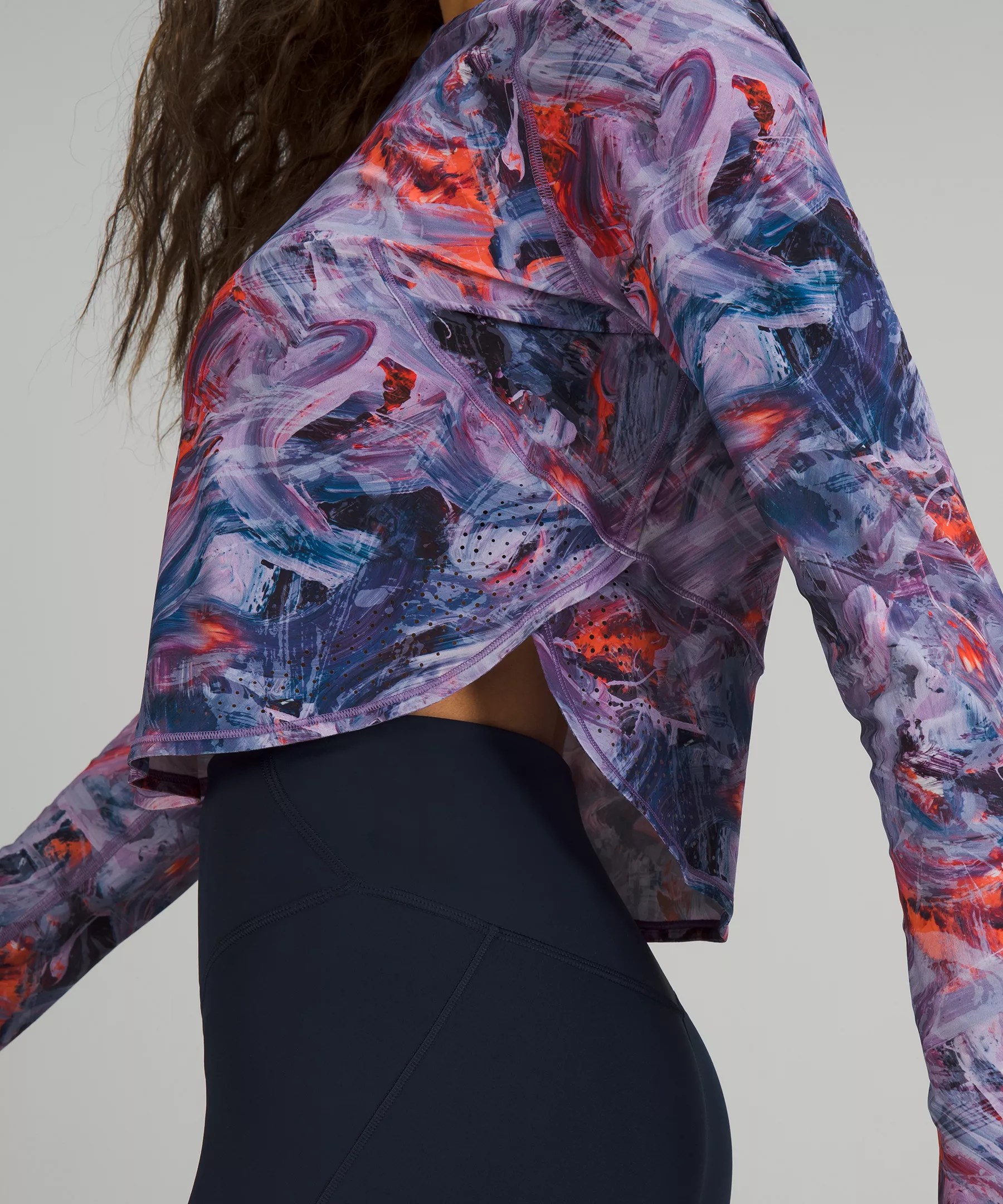 Crew Neck UV Protection Running Long Sleeve Shirt