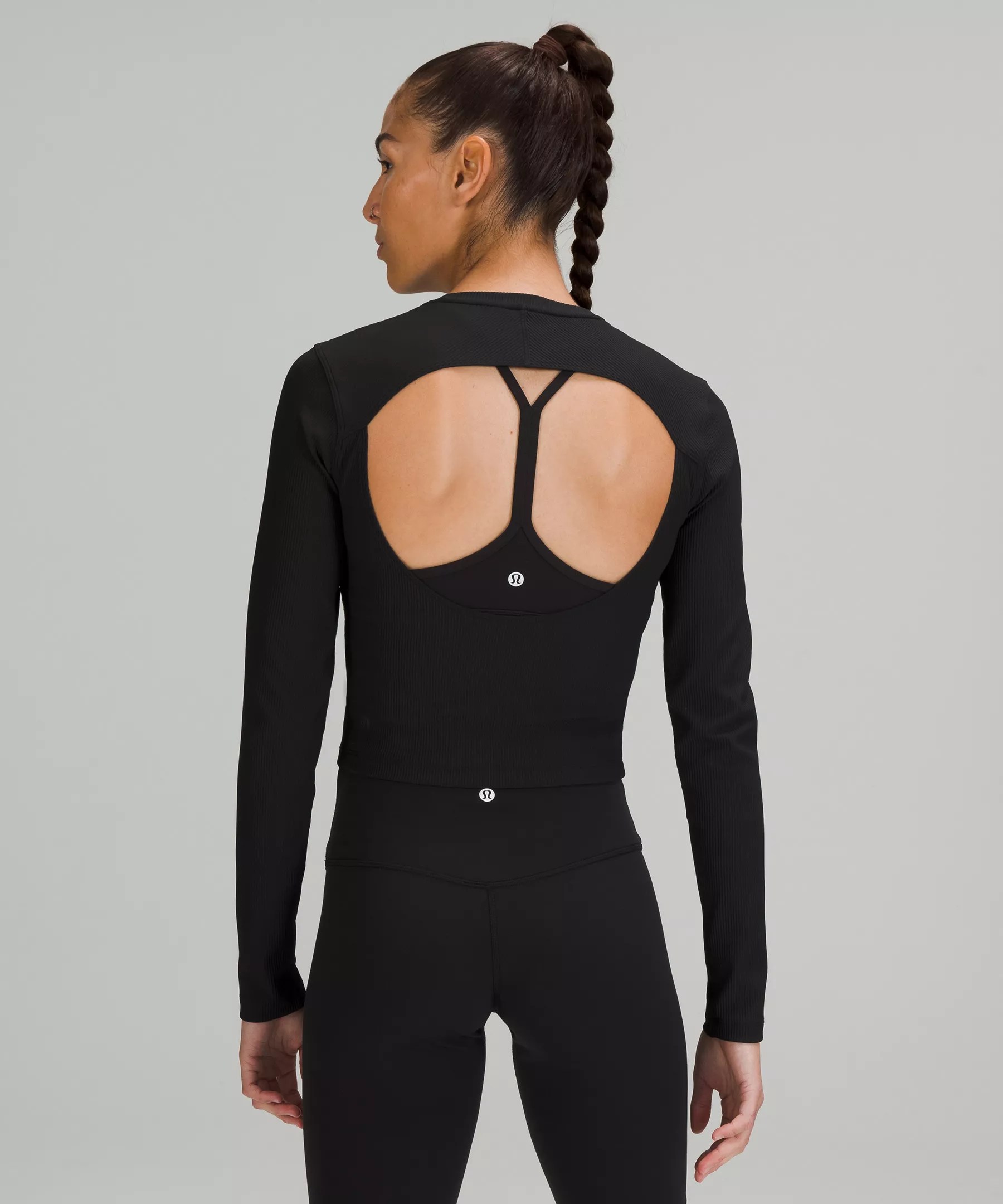 Ribbed OpenBack Yoga Long Sleeve Shirt Lululemon EU
